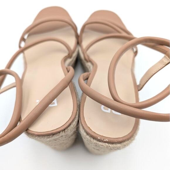 BP. Cohan Espadrille Platform Wedge Sandal Women's Tan Mocha Size US11M EU42 - Picture 5 of 12